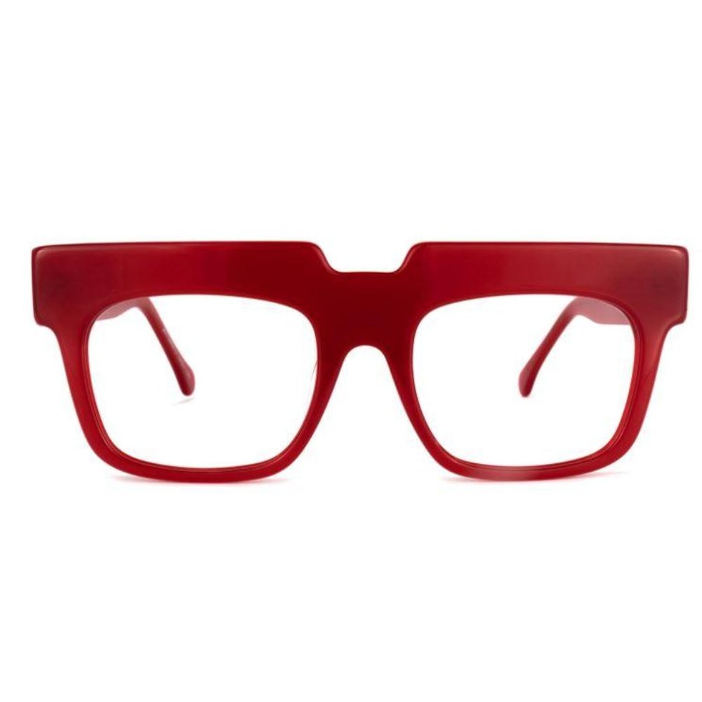 COPY - Za'hira Rectangle Layla Clear Lens Eyeglasses Red